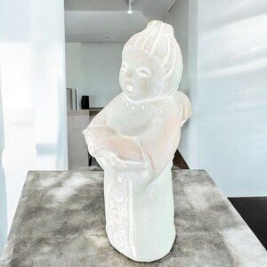 1987 Isabel Bloom Angel Sculpture Figurine Angel Reading A Book Signed USA VTG